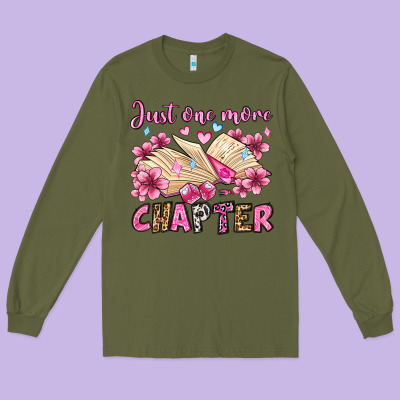 Just One More Chapter Valentine's Day Olivia Long Sleeve Tee Designed By Oliviacreatesart