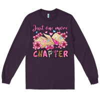 Plum just one more chapter valentine's day olivia Long Sleeve Tee - OliviaCreatesArt