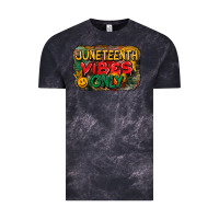 Cloud Black juneteenth vibes only Vintage Tee - CowGirlArtShop