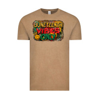 Vintage Coffee juneteenth vibes only Vintage Tee - CowGirlArtShop