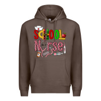 Coffee School Nurse Premium Hoodie - LillyAllenDesigns