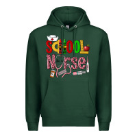 Sports Green School Nurse Premium Hoodie - LillyAllenDesigns