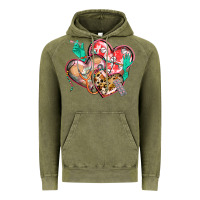 Vintage Olive nurse hearts Vintage Hoodie - CowGirlArtShop