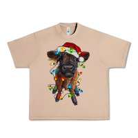 Burro highland cow calf with christmas lights Urban Heavy Tee - RanaPortraitStore