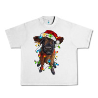 Lunar Rock highland cow calf with christmas lights Urban Heavy Tee - RanaPortraitStore