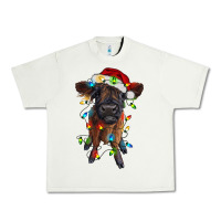 Pistachio highland cow calf with christmas lights Urban Heavy Tee - RanaPortraitStore
