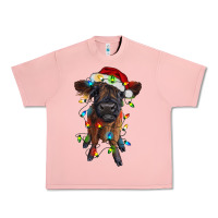 Salmon highland cow calf with christmas lights Urban Heavy Tee - RanaPortraitStore
