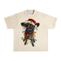 Sandshell highland cow calf with christmas lights Urban Heavy Tee - RanaPortraitStore
