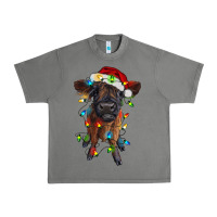 Tornado highland cow calf with christmas lights Urban Heavy Tee - RanaPortraitStore