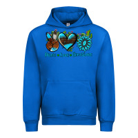 Cobalt peace love  gemstone Urban Hoodie - AdoDesignShop