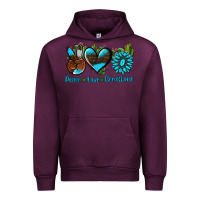 Mauve Wine peace love  gemstone Urban Hoodie - AdoDesignShop