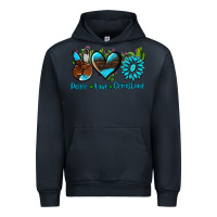 Navy peace love  gemstone Urban Hoodie - AdoDesignShop