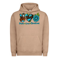 Pigment Burro peace love  gemstone Urban Hoodie - AdoDesignShop