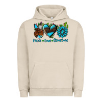 Pigment French Oak peace love  gemstone Urban Hoodie - AdoDesignShop