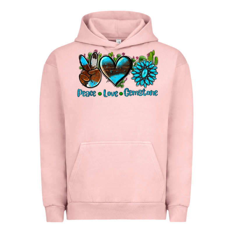 Peace Love  Gemstone Urban Hoodie by AdoDesignShop | Teevron