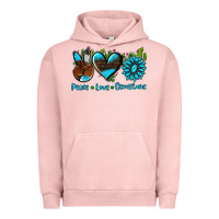 Pigment Salmon peace love  gemstone Urban Hoodie - AdoDesignShop