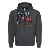 Smoke red wine blue Zipper Hoodie - CowhideDigitalArt