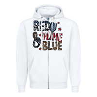 White red wine blue Zipper Hoodie - CowhideDigitalArt
