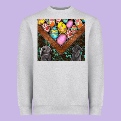 Easter Heavyweight Sweatshirt Designed By Cowhidedigitalart