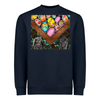 Navy easter Heavyweight Sweatshirt - CowhideDigitalArt
