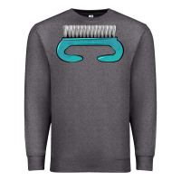 Charcoal Heather nail brush Premium Sweatshirt - BarkalooDesign
