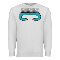 Dove Grey nail brush Premium Sweatshirt - BarkalooDesign