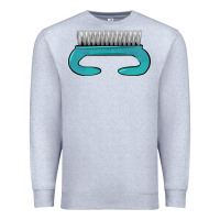 Heather Grey nail brush Premium Sweatshirt - BarkalooDesign