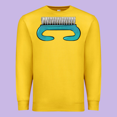 Nail Brush Premium Sweatshirt Designed By Barkaloodesign