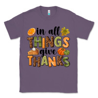 Lavender In all things give thanks Classic Tee - NancyCooperArtShop