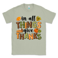 Matcha In all things give thanks Classic Tee - NancyCooperArtShop