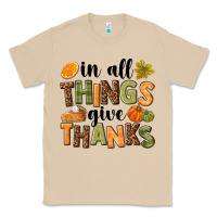 Mushroom In all things give thanks Classic Tee - NancyCooperArtShop