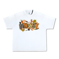 White fall nurse Urban Heavy Tee - CowGirlArtShop