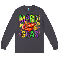 Smoke mardi gras crawfish olivia Long Sleeve Tee - OliviaCreatesArt