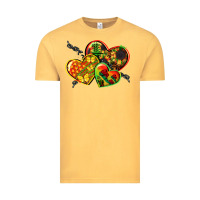 Vintage Mustard juneteenth hearts Vintage Tee - CowGirlArtShop
