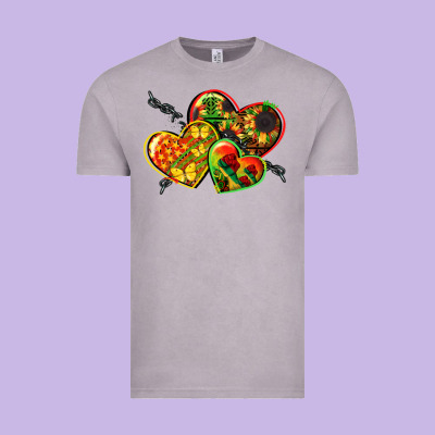Juneteenth Hearts Vintage Tee Designed By Cowgirlartshop