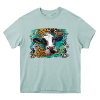Arona holstein cow leopard and western background Heavy Core Tee - BarkalooDesign
