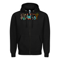 Black howdy Zipper Hoodie - CowhideDigitalArt