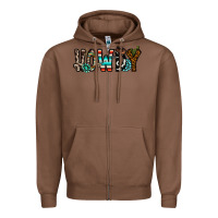 Chestnut howdy Zipper Hoodie - CowhideDigitalArt