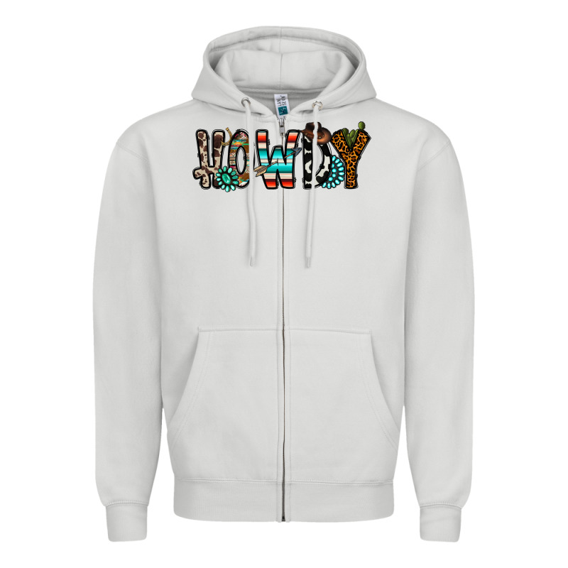 Howdy Zipper Hoodie by CowhideDigitalArt | Teevron