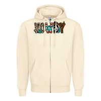 Sandshell howdy Zipper Hoodie - CowhideDigitalArt