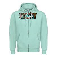 Seafoam howdy Zipper Hoodie - CowhideDigitalArt