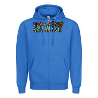 True Royal howdy Zipper Hoodie - CowhideDigitalArt