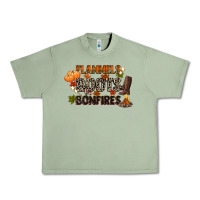 Oil Green flannels boots and bonfires Urban Heavy Tee - CowGirlArtShop