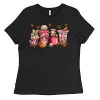 Cafecito Y Chisme Coffee Cups Ladies Tee | Teevron