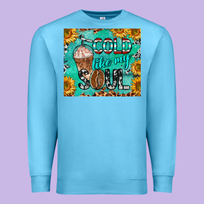 Cold Like My Soul Premium Sweatshirt Designed By Barkaloodesign