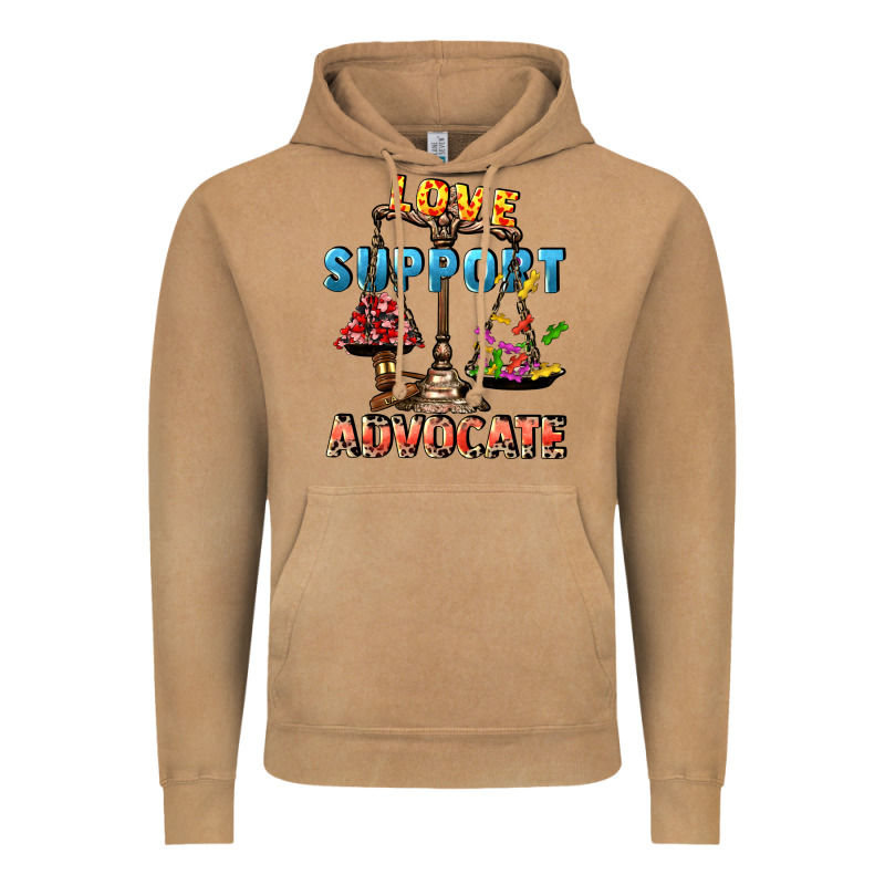 Love Support Advocate Vintage Hoodie by CowGirlArtShop | Teevron