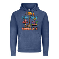 Vintage Denim Love support advocate Vintage Hoodie - CowGirlArtShop