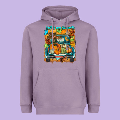 Fall Is My Favorite Heavyweight Hoodie Designed By Barkaloodesign