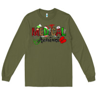 Army Green medical assistant christmas Long Sleeve Tee - OliviaCreatesArt