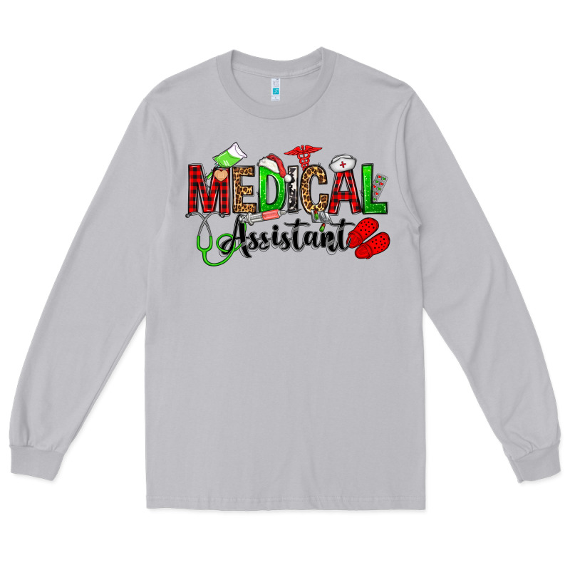 Medical Assistant Christmas Long Sleeve Tee by OliviaCreatesArt | Teevron